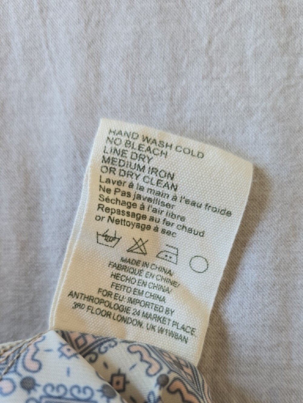 Anthropologie Tiny Jodie Peacock Patchwork Tie Front Short Sleeve Top XS - Picture 3 of 11